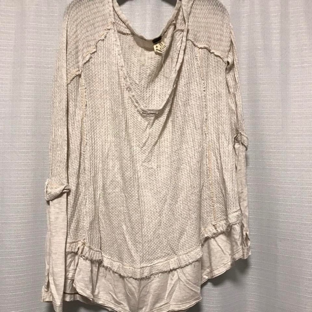 We the Free Free People oatmeal thermal top